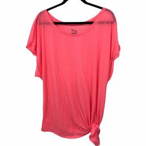 Old Navy Neon Pink Side Tie Lightweight Top XXL